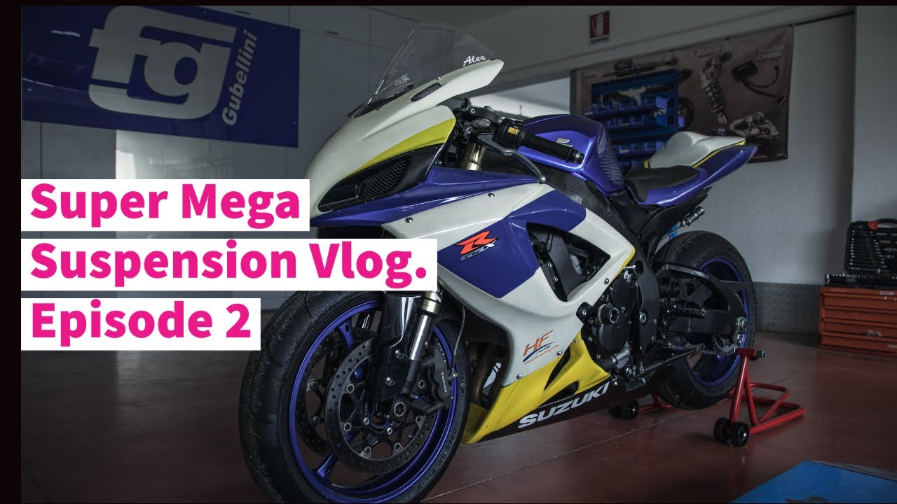 Race track bike transformation GSXR 600 at Gubellini Suspension Day 2