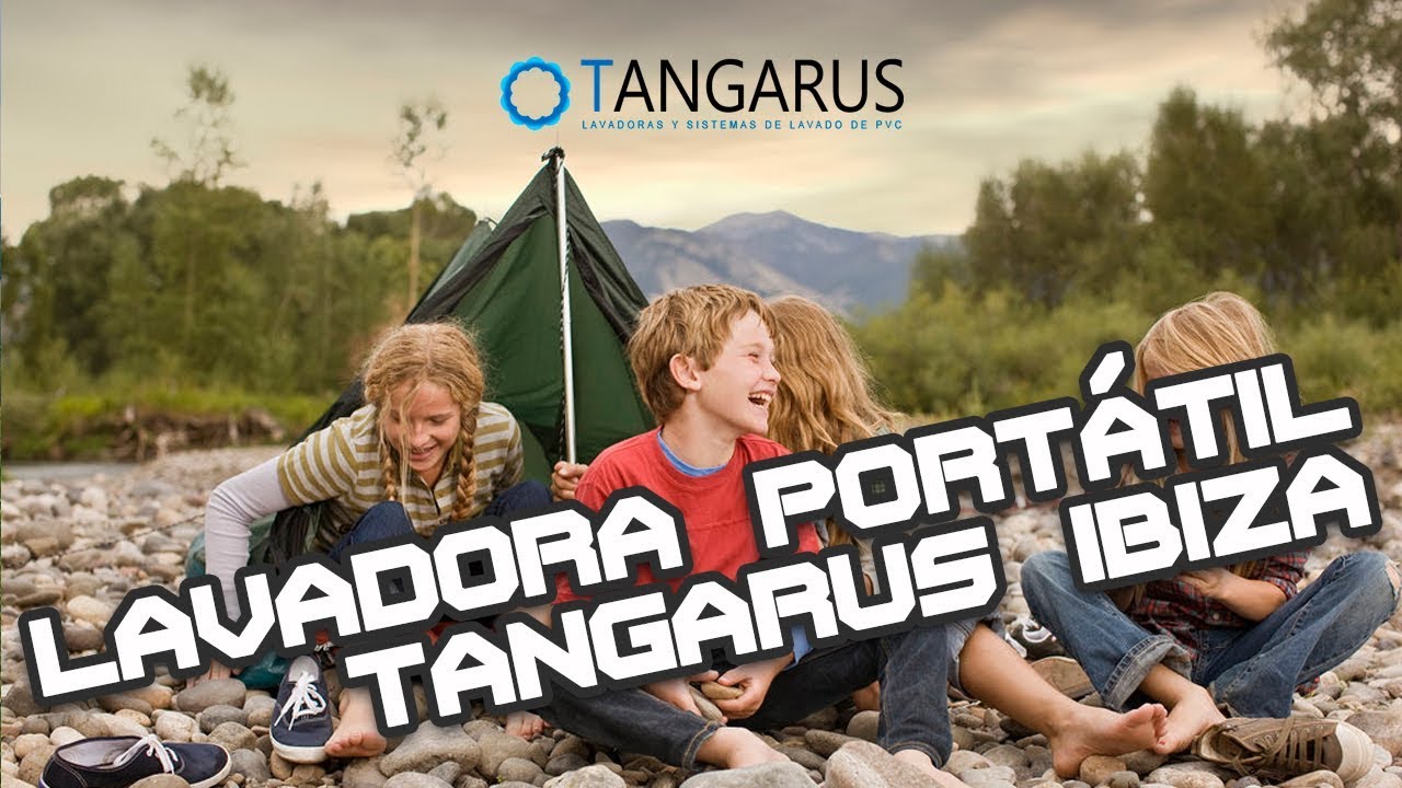 Usando lavadora portátil Tangarus Ibiza - BipAndBip