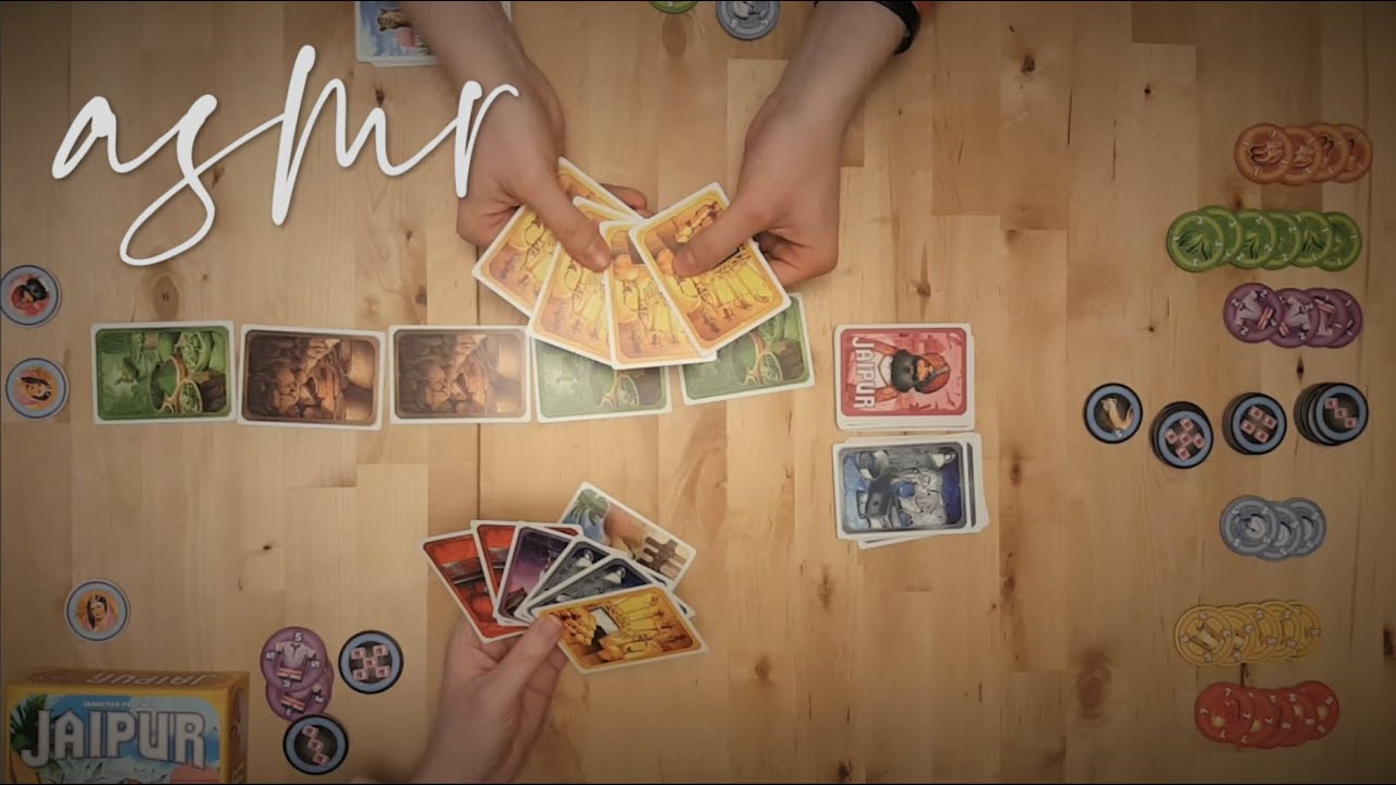 Board Game ASMR | Let's Play Jaipur 🥻🍃 [soft, clicky whispers]