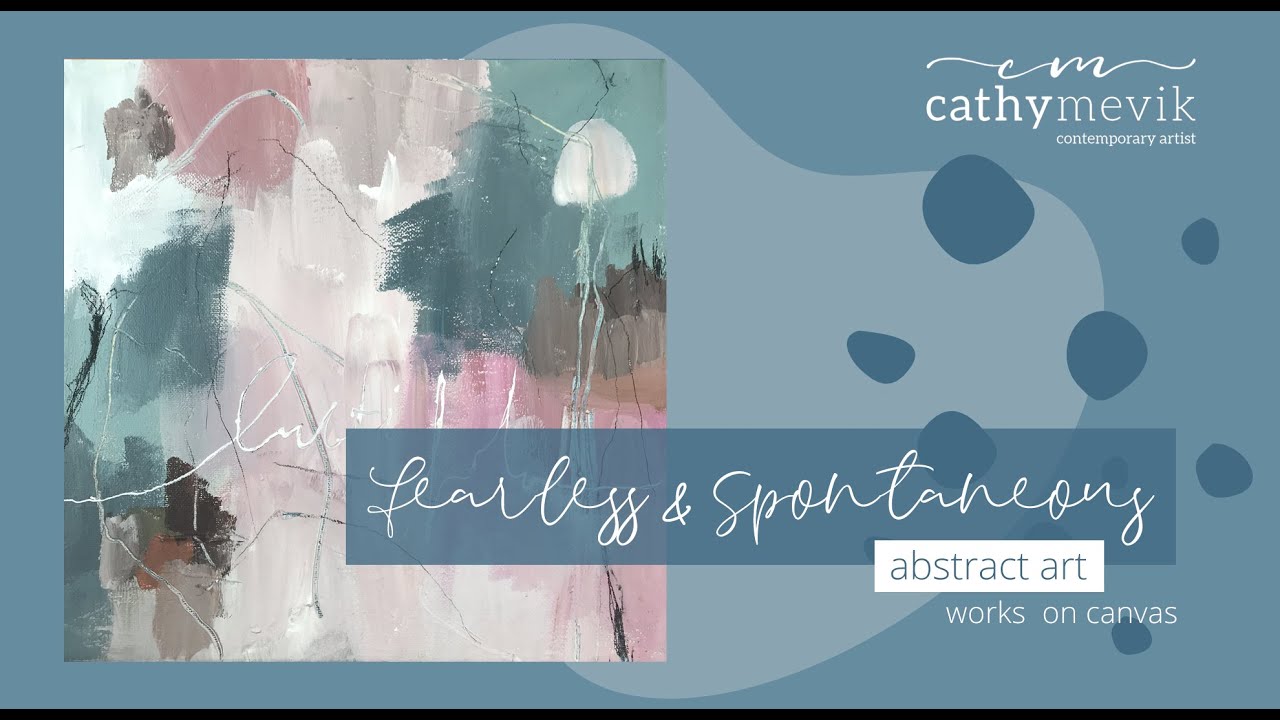 Abstract art tutorial | Intuitive canvas painting