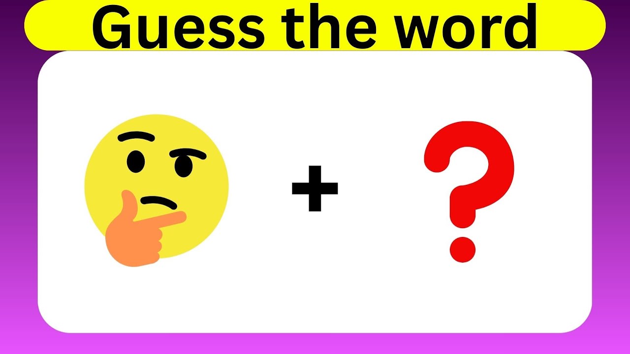 GUESS THE WORD! Can You Solve This? 🤔#GuessTheWord#EmojiQuiz#BrainTeaser
