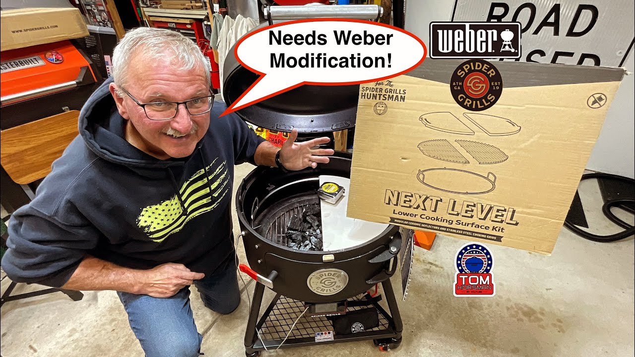 Does The New Spider Grills Huntsman Accessory Need Modifications? / Using Weber Kettle Parts?