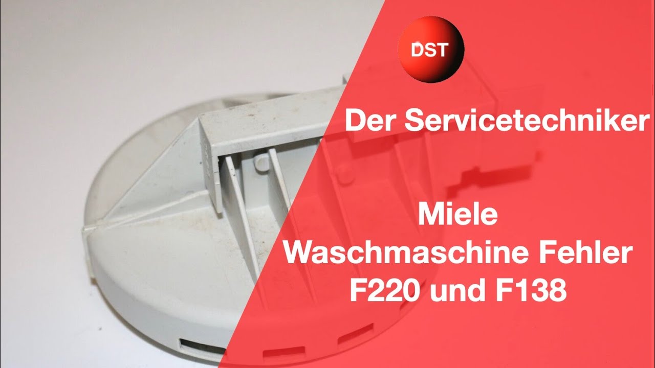 Miele Waschmaschine Fehler F220 und F138 Waterproof
