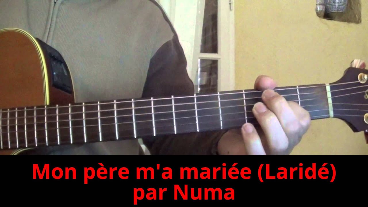 Mon père m'a mariée (Laridée 8 temps) guitare DADGAD