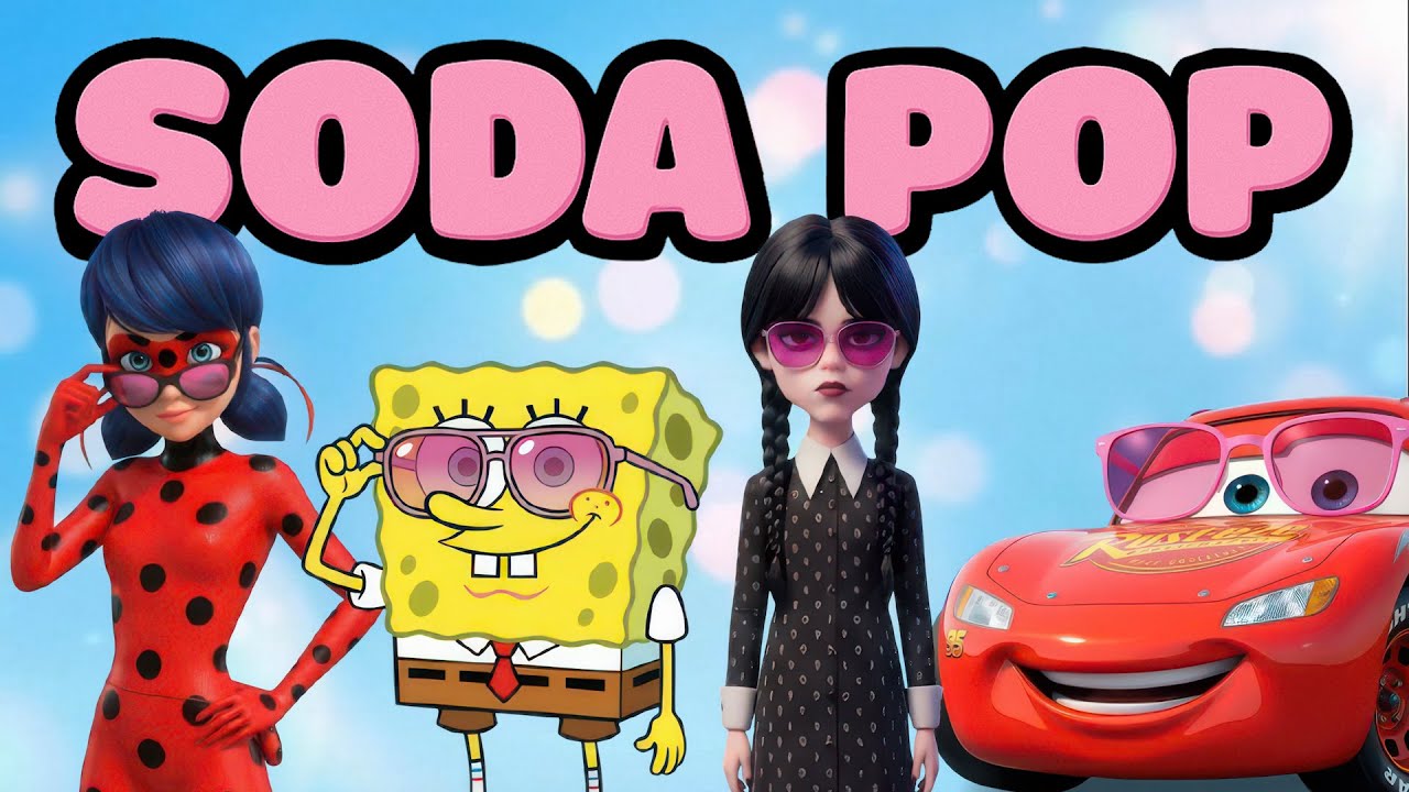 SODA POP x LADYBUG 🆚 SPONGEBOB 🆚 WEDNESDAY 🆚 MCQUEEN 🎶🎵 Who Is Best?