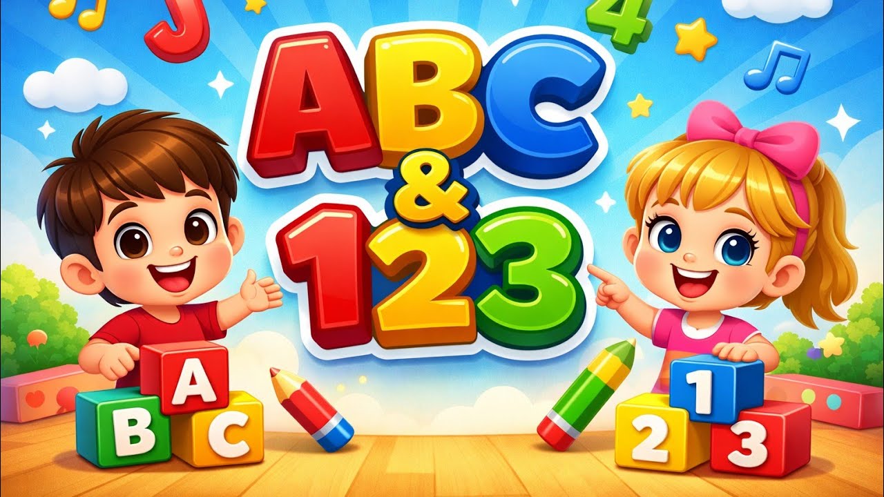 ABC & 123 Learning for Kids | Alphabet A to Z and Counting 1 to 10 | Learn A to Z Letters Phonics 