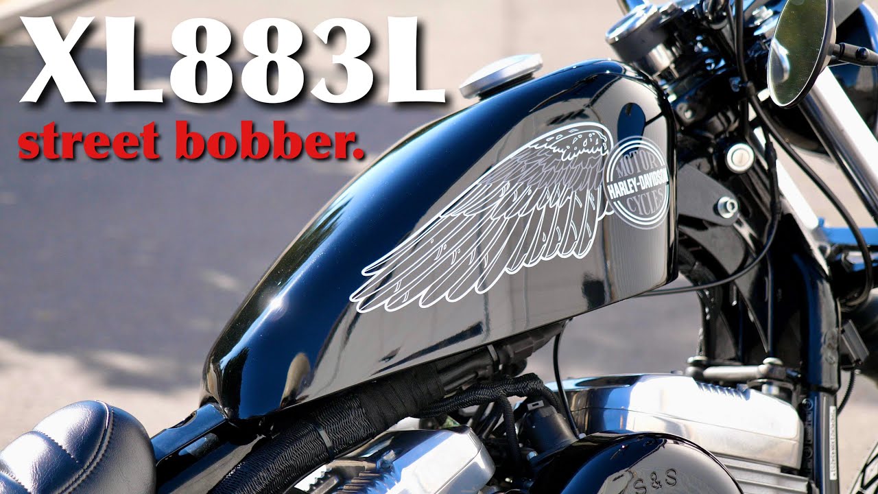 vol.1【Street Bobber】XL883L ホワイトリボンタイヤを履かせてボバ―スタイル！インジェクションスポーツスターをとことんヴィンテージスタイルへと変貌させます。ハーレー883