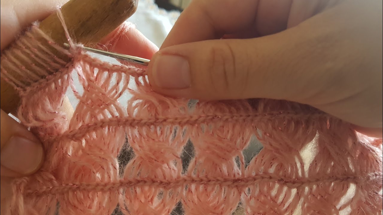 Oklavalı muhteşem şal modeli 💕Rolling pin crochet🔥 #crochet #knitting #shawl #rollingpin #etolşal