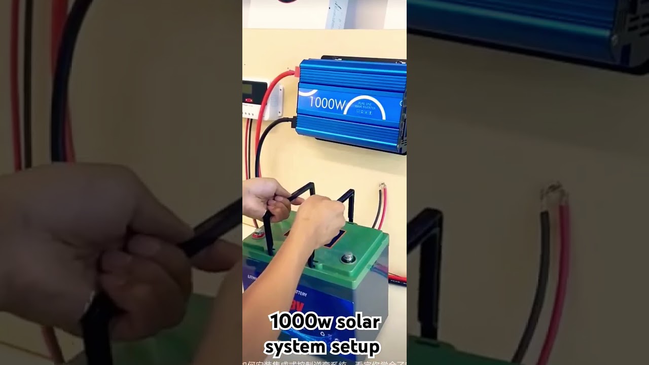 1000# Solar system setup #solarenergy #solarsystem #1000watt #solarprojects #solarpanel