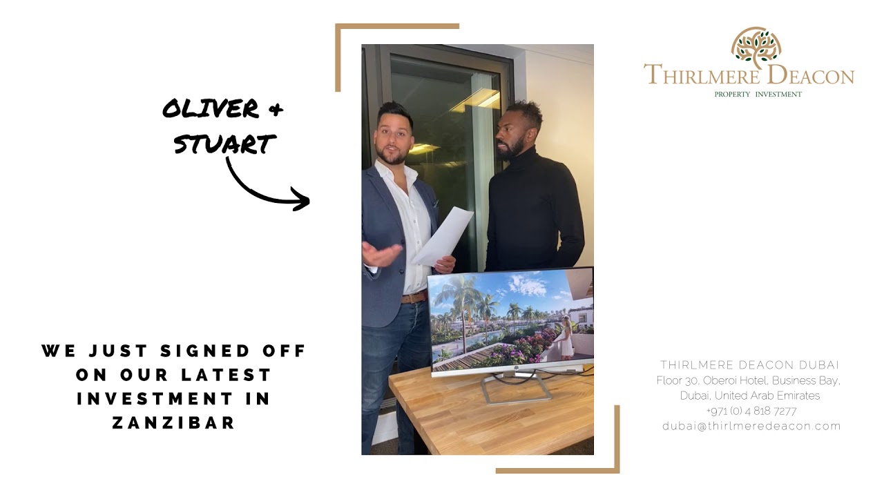 We just signed off on our next investment in Zanzibar