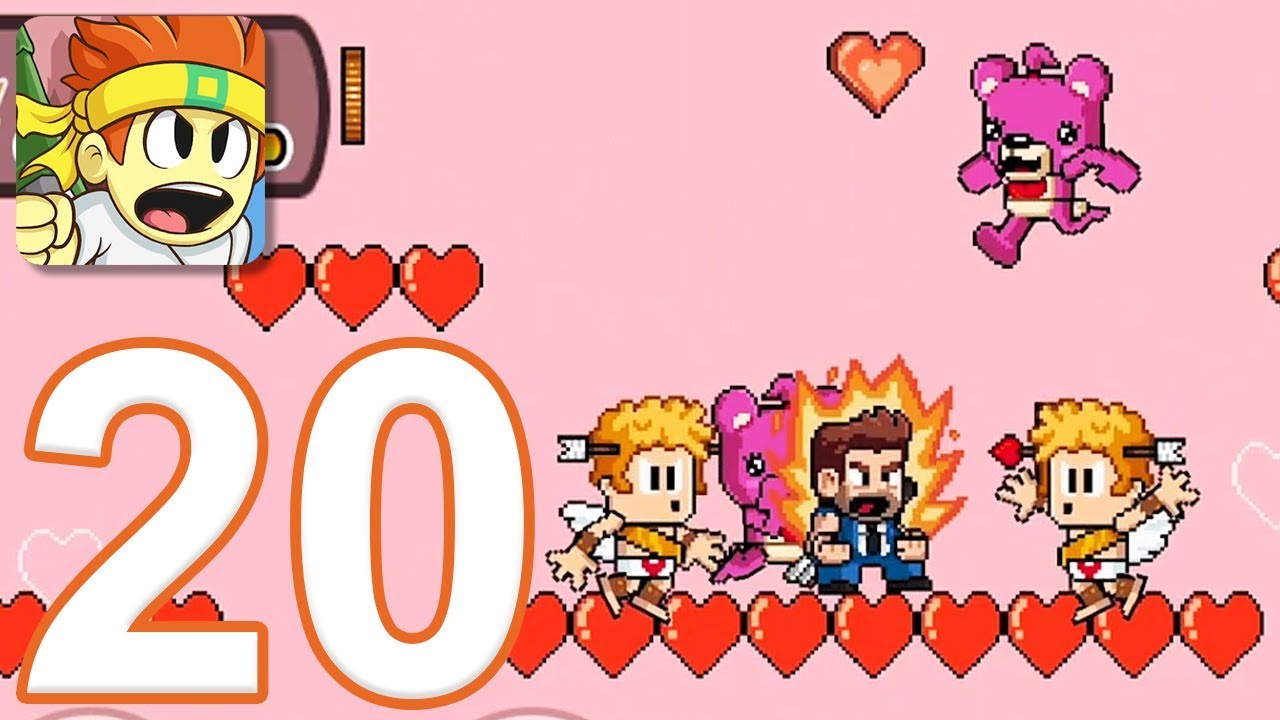 Dan The Man - Gameplay Walkthrough Part 20 - Valentine Event (iOS, Android)