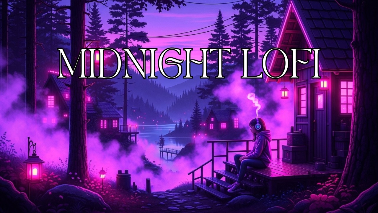 Lofi Hip Hop – Neon Forest Night 🌲 Chill Beats for Study, Focus & Relax | chill lofi no ads