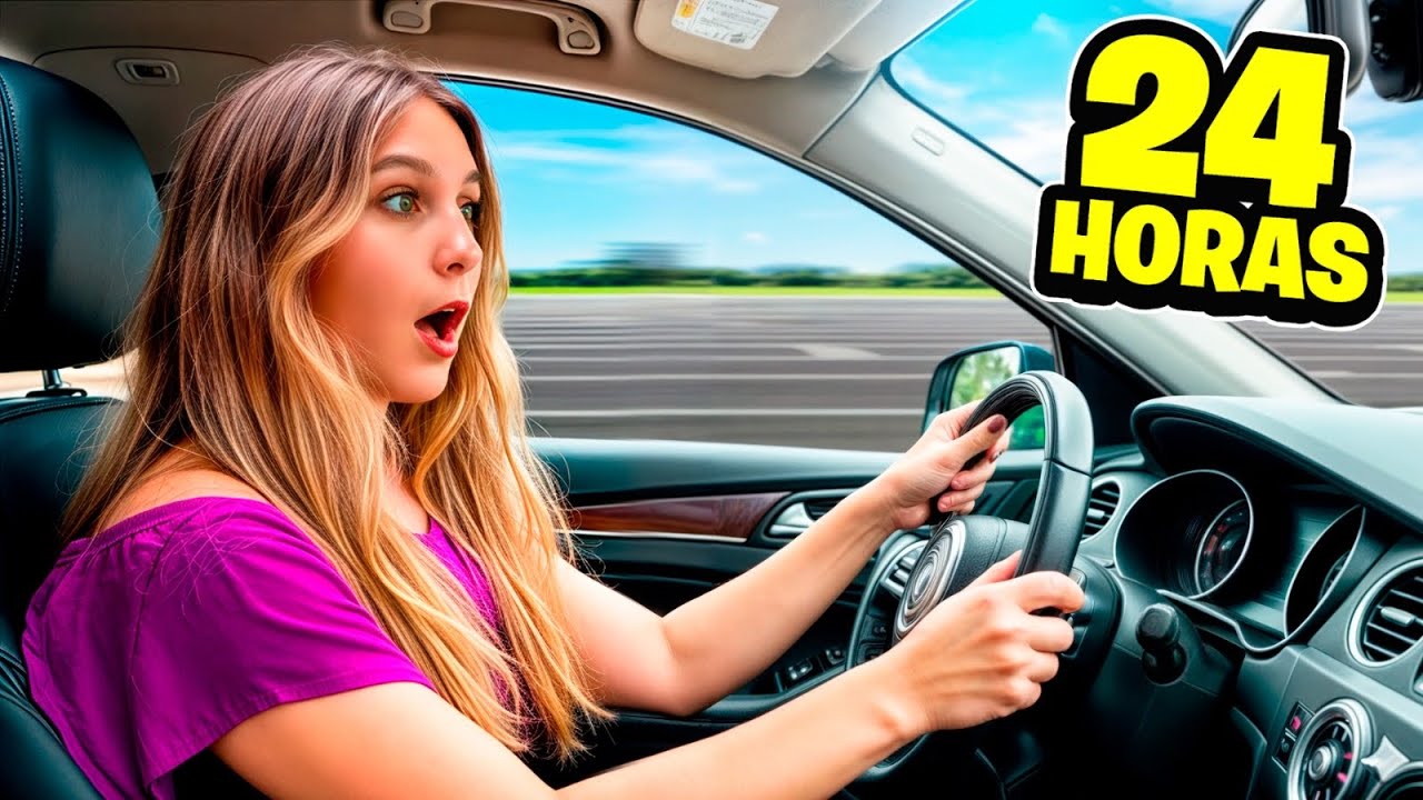 24 HORAS en el AUTO 🚗💨😱 | Mimi Land