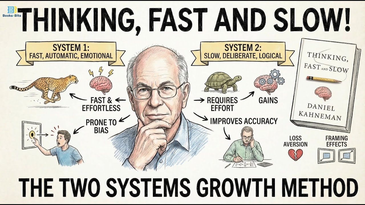 The Two Minds Controlling Every Decision You Make - Thinking, Fast and Slow by Daniel Kahneman