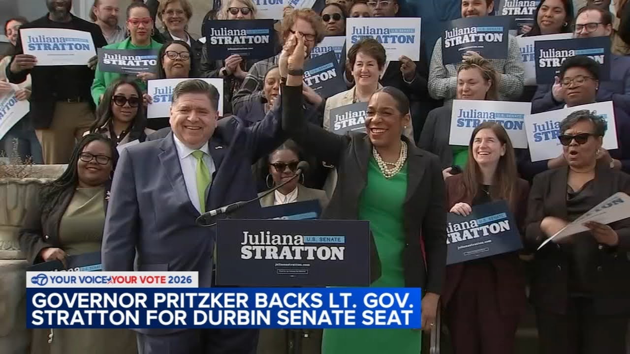 Governor JB Pritzker endorses Juliana Stratton for Senate after Dick Durbin retires