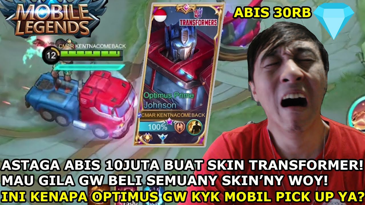 ABIS 10JUTA BUAT BELI SEMUA SKIN TRANSFORMER! MAU NANGIS! INI OPTIMUS PRIME GW KYK MOBILE PICK UP!