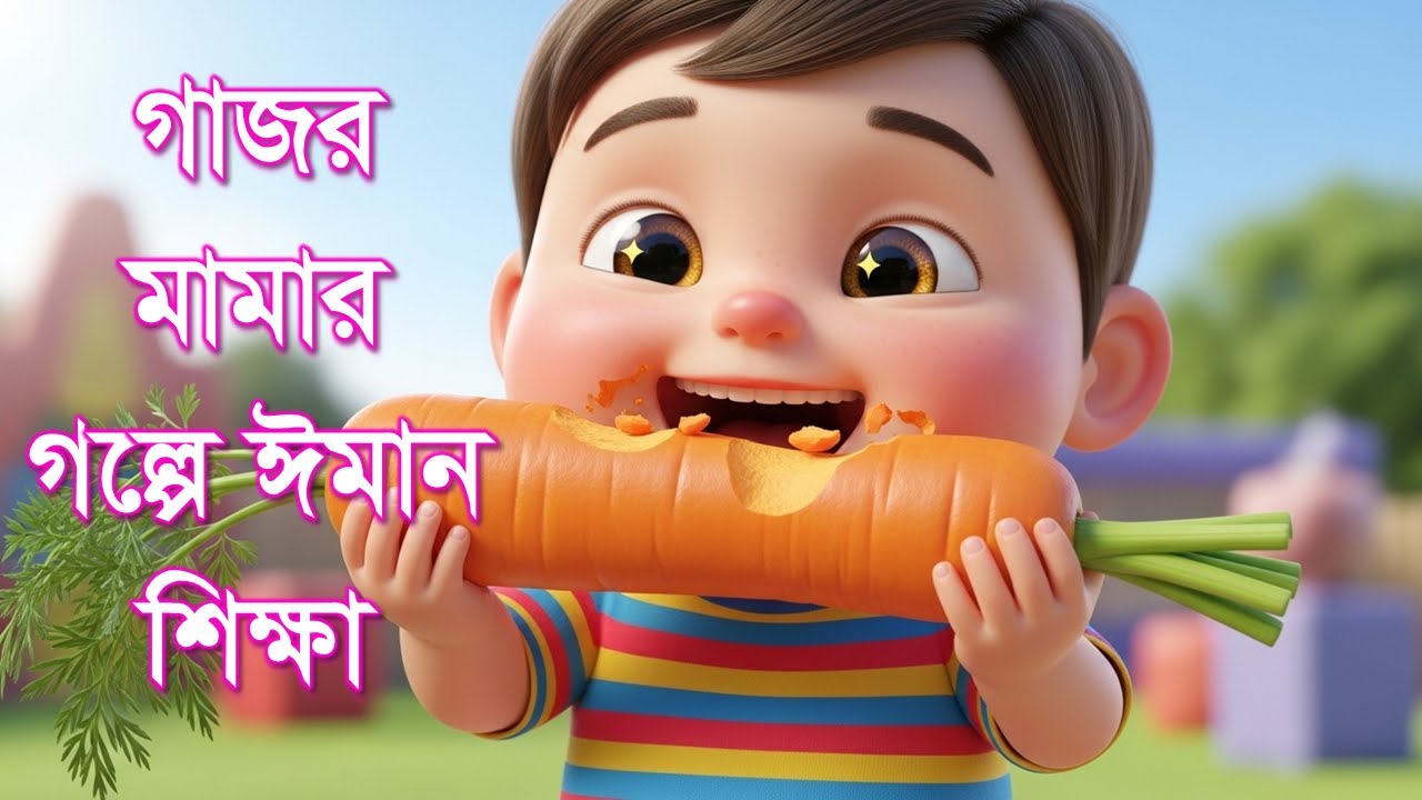 গাজর মামার গল্পে ঈমান শিক্ষা | ছোটদের শিক্ষণীয় ইসলামিক গল্প | Gajor Mama Theke Iman Shikkha