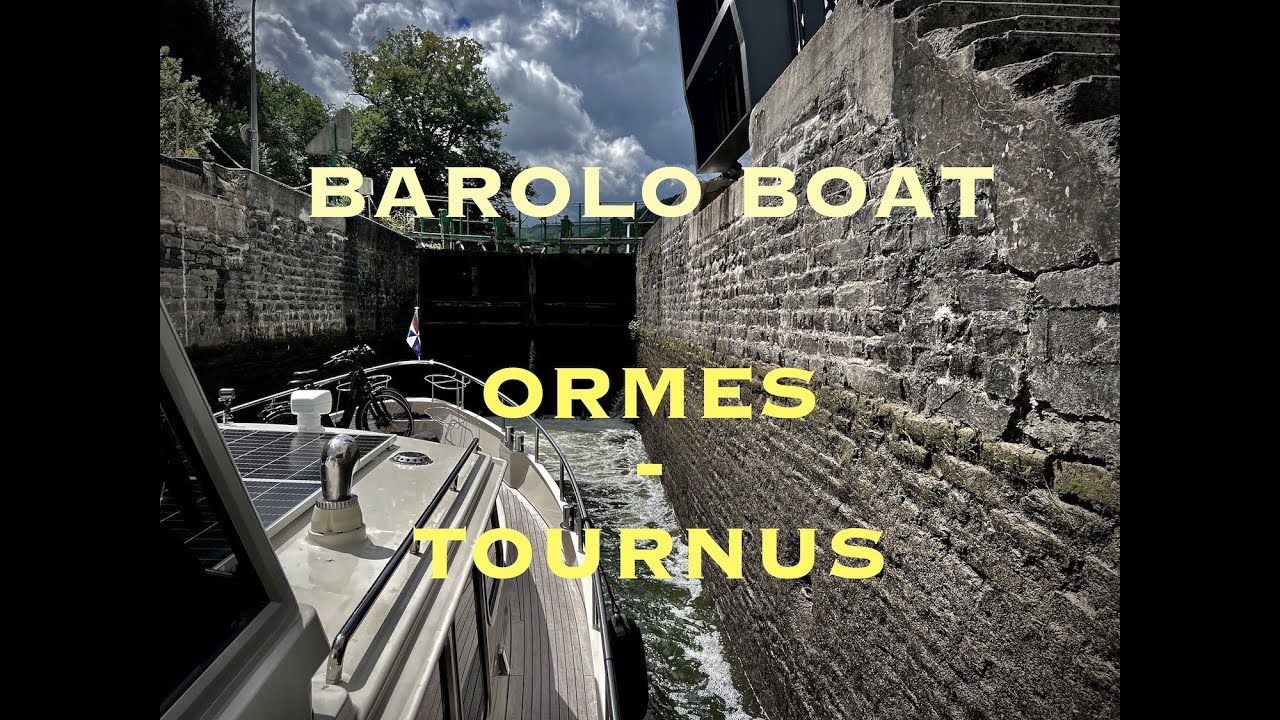 Timelapse nr 44 from Ormes to Tournus sailing the Rhône au Rhin Canal (in 4K)