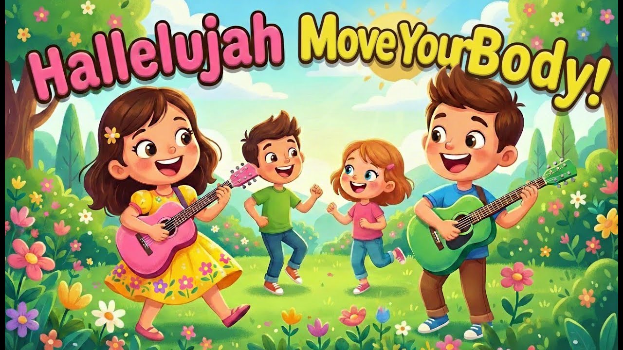 Hallelujah Move Your Body! #kidsongs #nurseryrhymes   #childrensongs #halleluyah #christianparenting