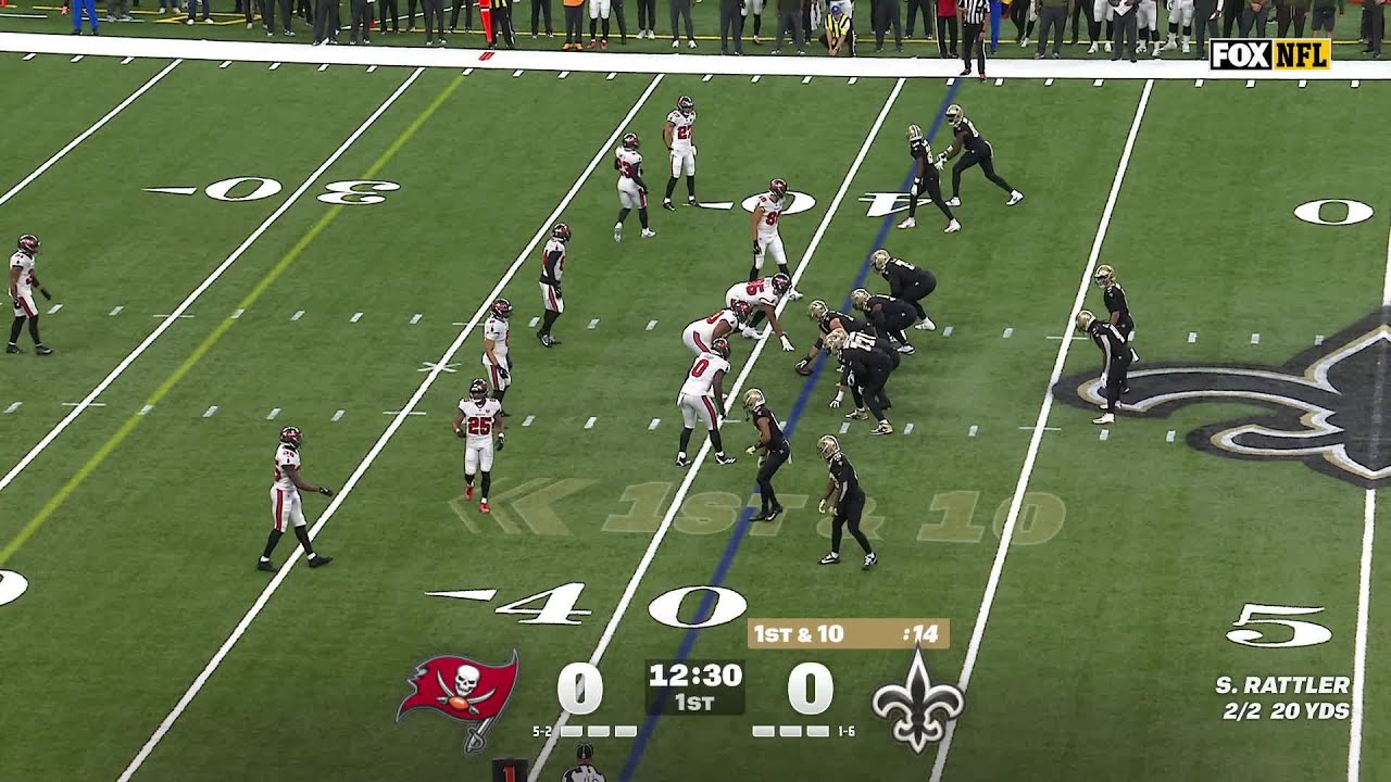 Anthony Nelson forces fumble on Spencer Rattler