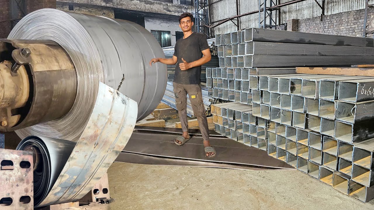 Dangerous Steel Coils in Action | How Stainless Steel Pipes Are Made