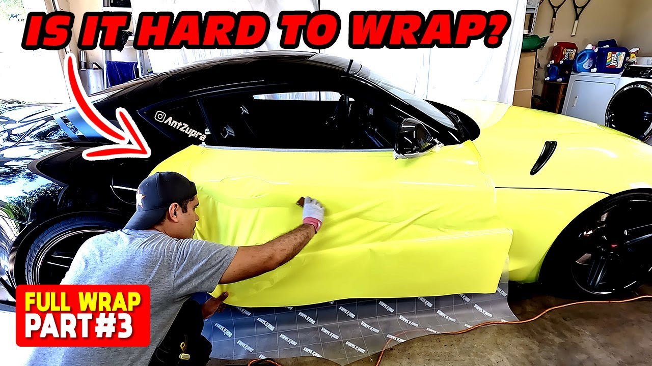 How to Vinyl Wrap a Door SUPRA MK5  • PART 3
