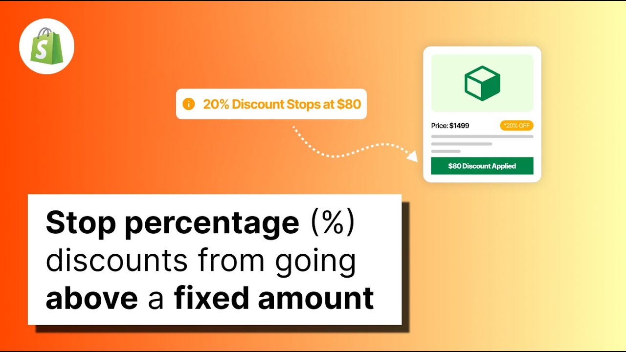 Protect Margins: Add Max Limits to Percentage Discounts in Shopify