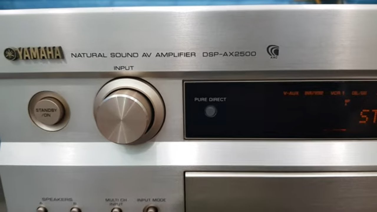 Đã bán/Amply đa kênh Yamaha DSP AX2500 - 400W giải mã DAC, có pre out, máy đẹp