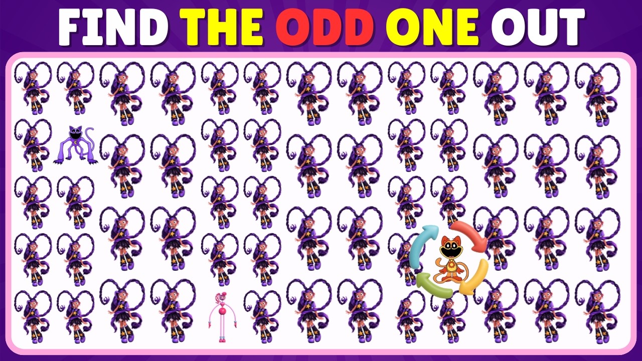 Find the Odd One Out Challenge! 🎮 | KPop Demon Hunters 🎤, Poppy Playtime 6 🧸 & Mario 🍄 Edition
