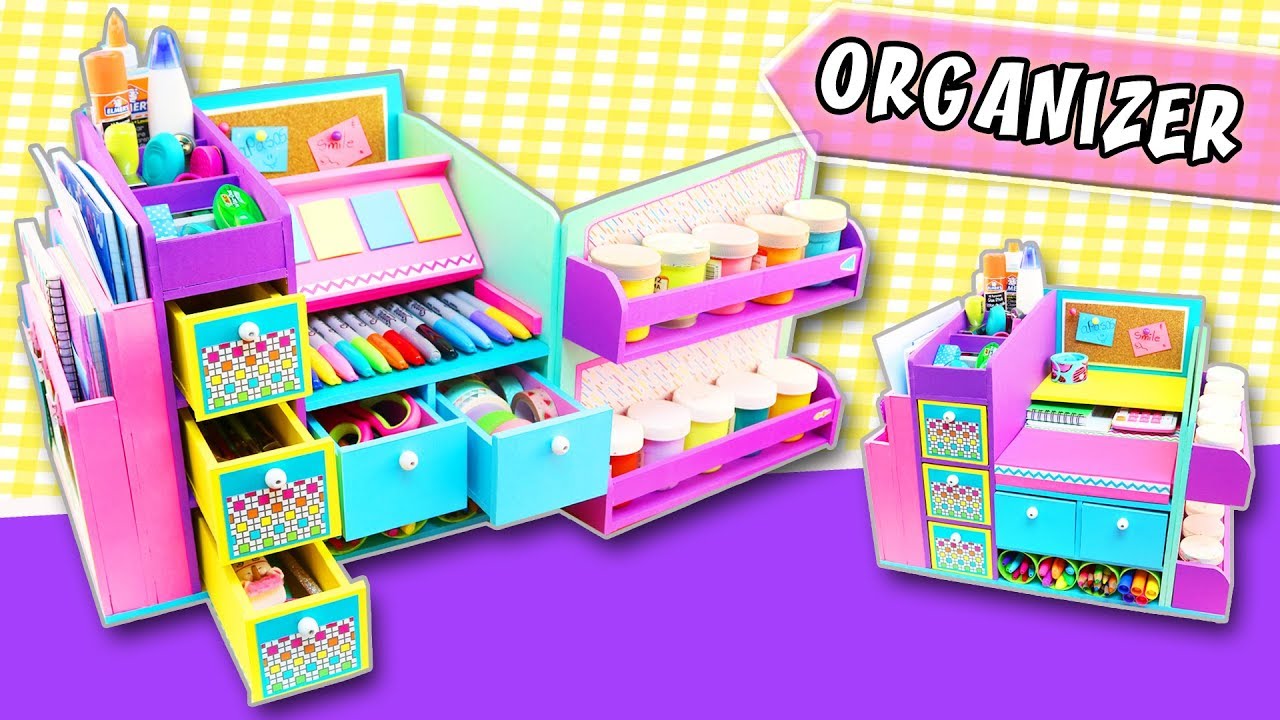 🚨 𝗗𝗜𝗬 𝗗𝗘𝗦𝗞𝗧𝗢𝗣 𝗢𝗥𝗚𝗔𝗡𝗜𝗭𝗘𝗥 😱 Back to school (#𝟮𝟬𝟭𝟵#) ❣️ aPasos Crafts DIY ❣️