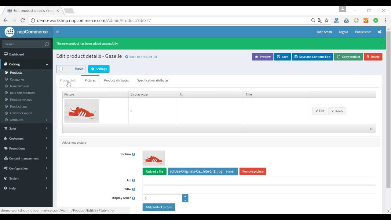 Webinar. First steps in nopCommerce