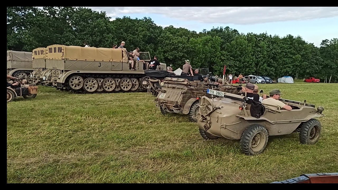 Sraz vojenských veteránů Zvole 2.7.2022 - vyjížďka