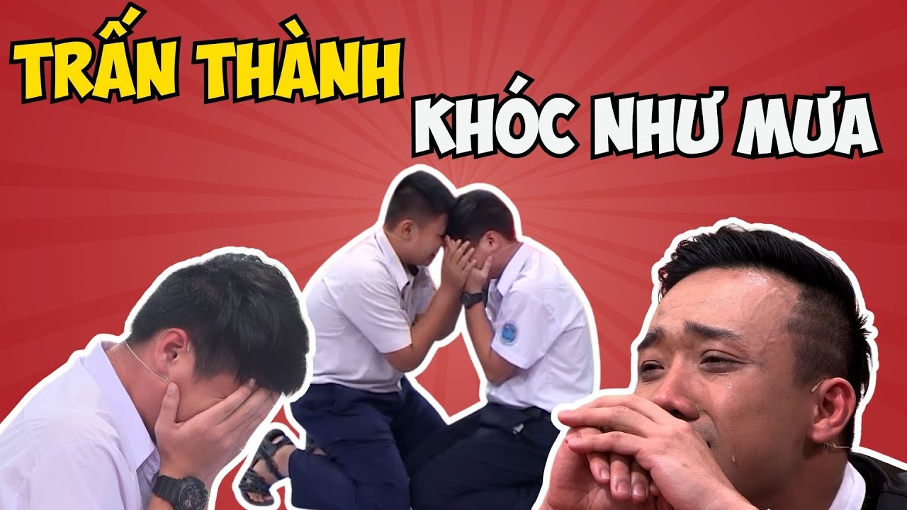 Trấn Thành khóc như mưa khi hai học sinh lớp mười một nhận được 150 triệu đồng