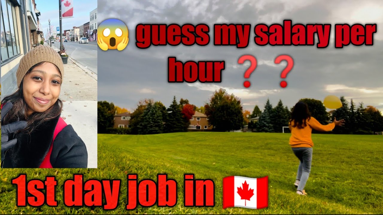 First day job in Canada | one day salary ivvulava 😱 | part time job in Canada | fire and ice sha