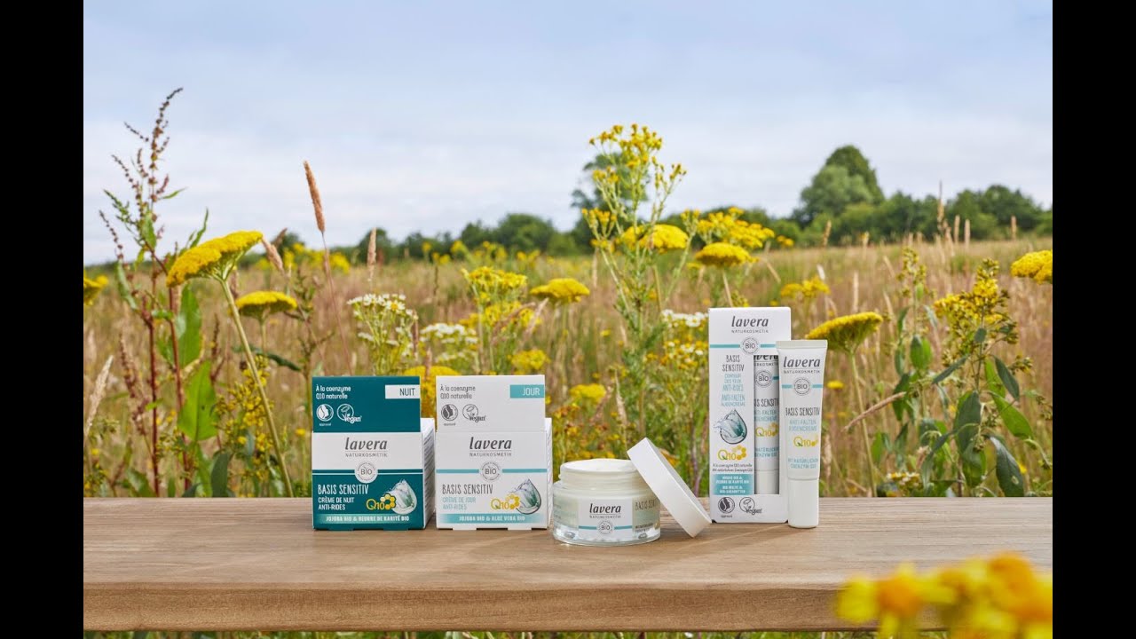 Gamme de soins anti-rides basis sensitiv Q10 de lavera
