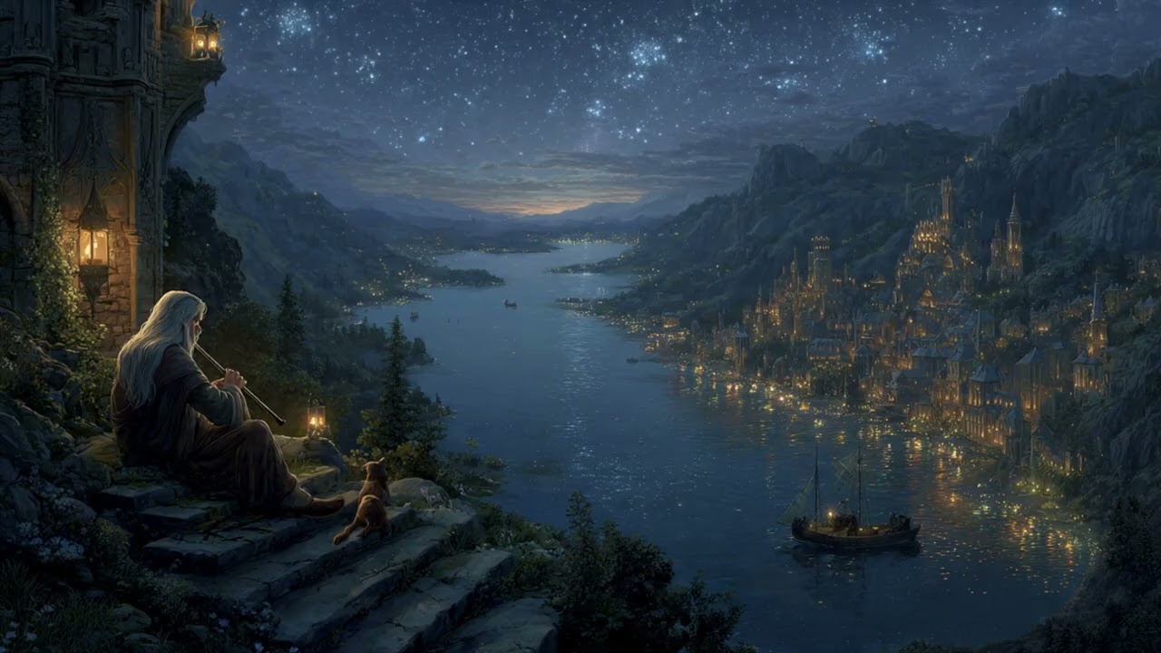 Elven Fox & Stars Focus Meditation Sleep Soundscape (1-Hour Timer)