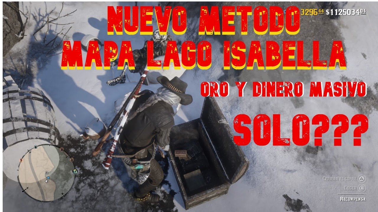 ORO Y DINERO MASIVO *NUEVO METODO* MAPA *LAGO ISABELLA* SOLO???? RED DEAD REDEMPTION 2 ONLINE