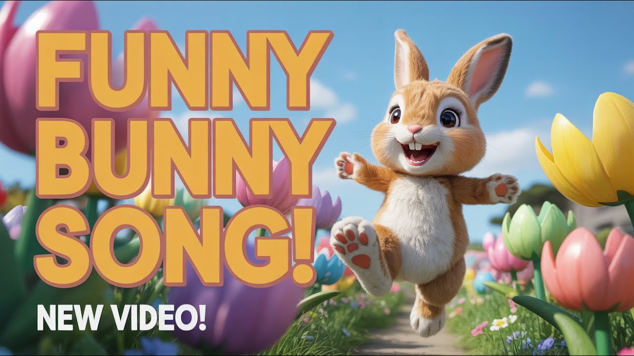 Bunny Song English | Cute Bunny Kids Rhymes and Happy Rabbit Songs for Toddlers to Learn