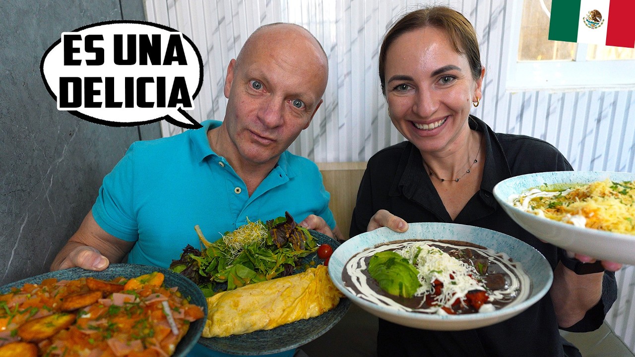 PAPÁ RUSO DESCUBRE EL VERDADERO DESAYUNO MEXICANO 😱