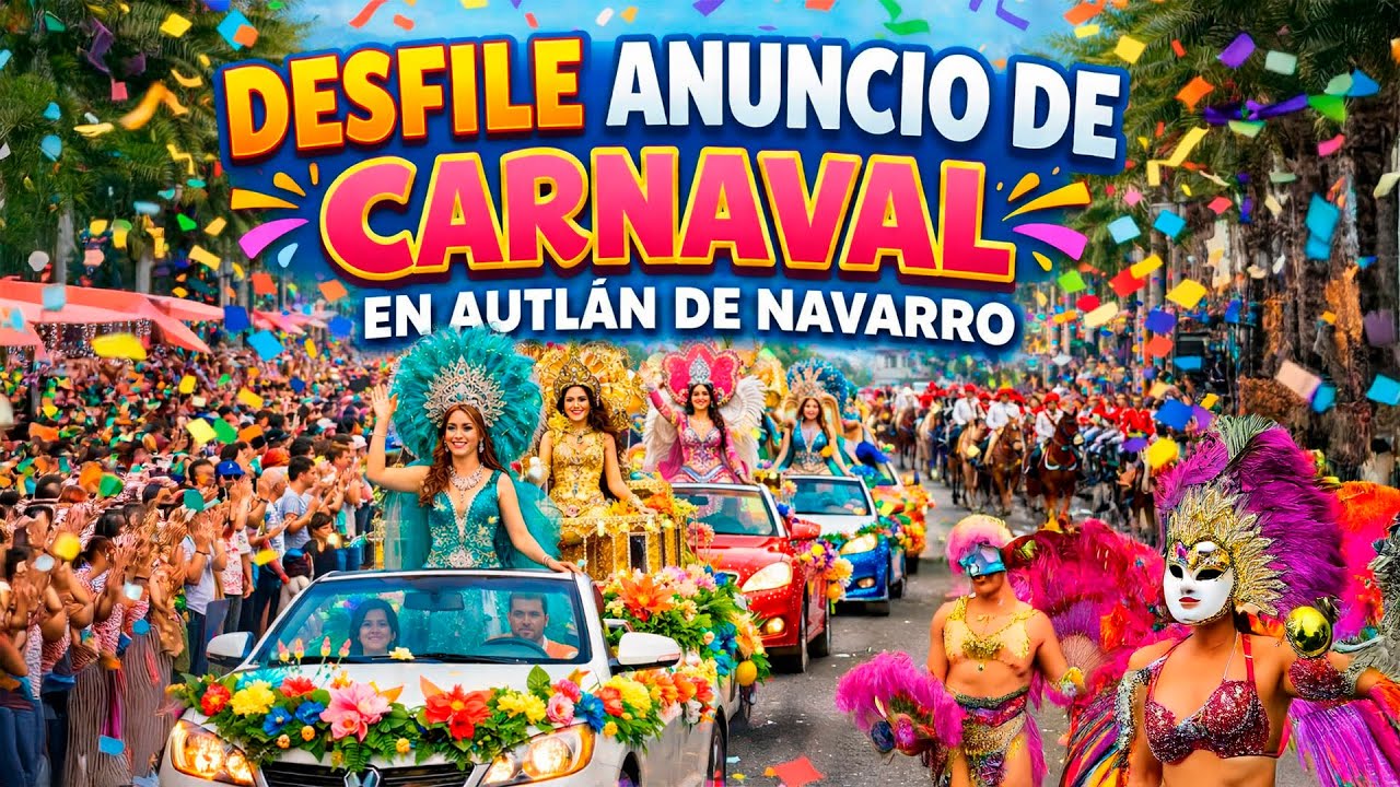 Así se empezó a sentir el Carnaval en las calles de Autlán con su desfile de Anuncio.