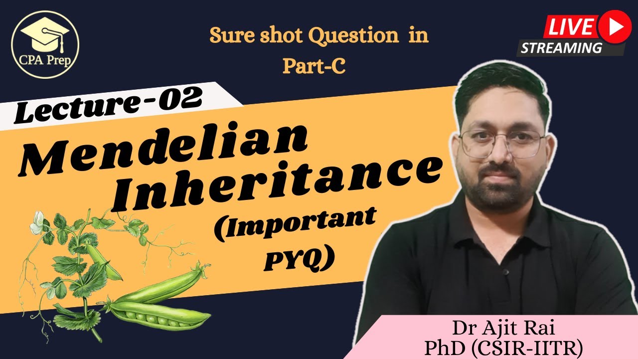 Genetics Le 2 | Mendelian Inheritance Important question| By Dr Ajit Rai | Imp Concept + Tricks