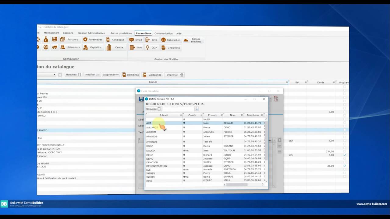 TMS - Gestion du Catalogue