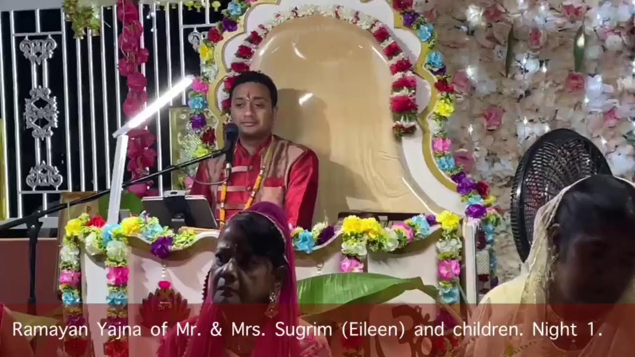 Ramayan Yajna for Mr. & Mrs. Sugrim (Eileen) and children, Canal #2 , Guyana