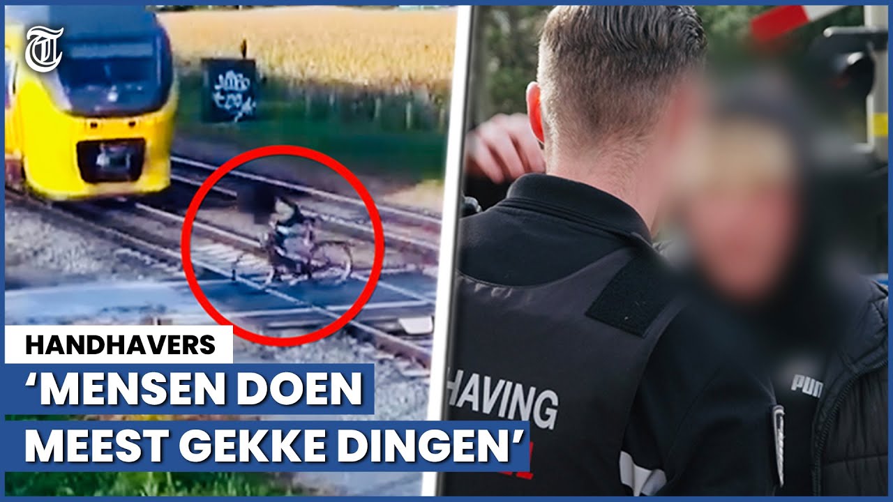 Bizar gedrag bij spoorwegovergang gefilmd - HANDHAVERS #31