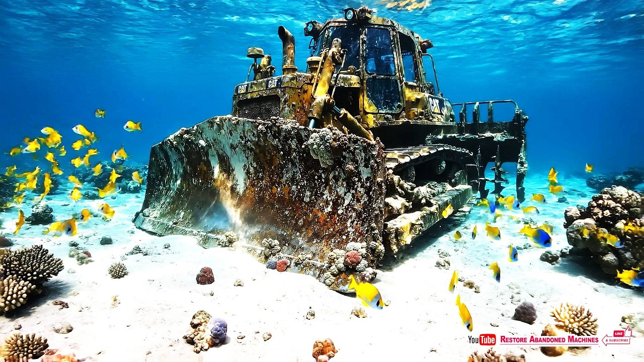 Oddly Satisfying: Transforming a Sunken Caterpillar D11 into a Showroom Beauty