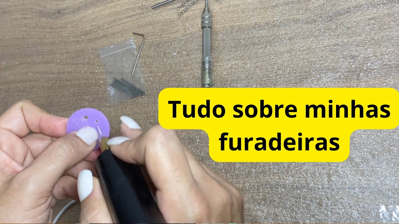 Furadeira para resina, veja duas opções neste vídeo #resina #furadeiras