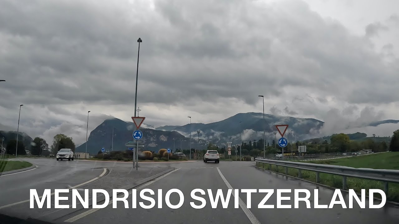 MENDRISIO SWITZERLAND DRIVING TOUR IN 4K