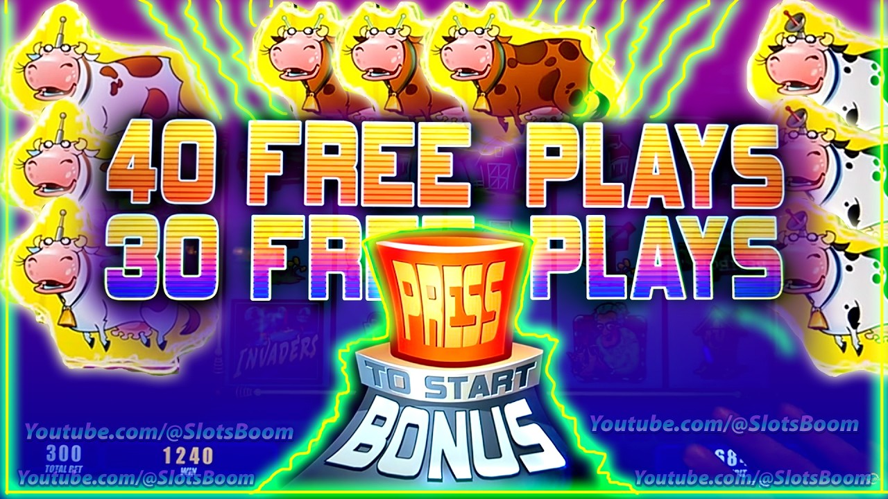 2 BONUSES BACK TO BACK!!! FREE GAMES Invaders Attack From The Planet Moolah SLOTS