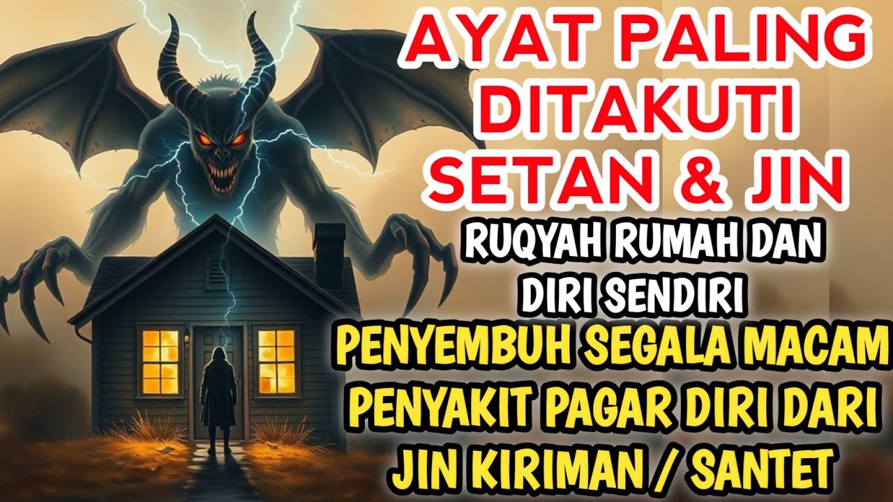 RUQYAH RUMAH PENGUSIR JIN, SETAN & SIHIR DI RUMAH & TUBUH, PENENANG HATI & PIKIRAN | ALAA AQEL