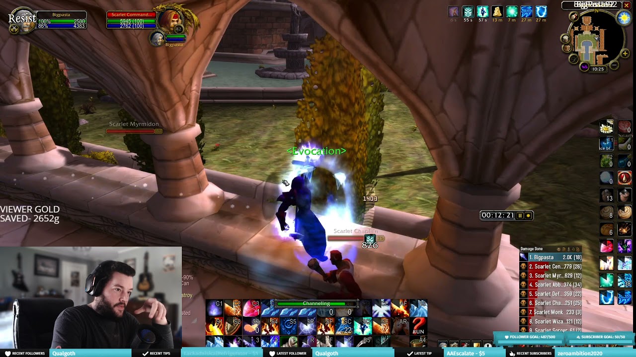 Scarlet Monastery Cathedral ONE PULL CLEAR!!! LOW GEAR 60 MAGE